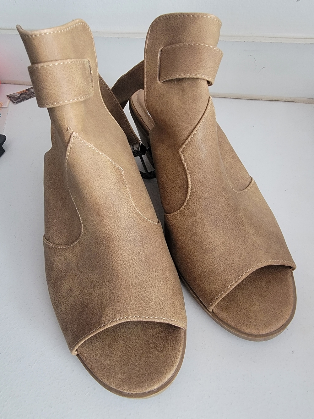 Authentic American Heritage Academy Style Open-Toe Ankle Sandals